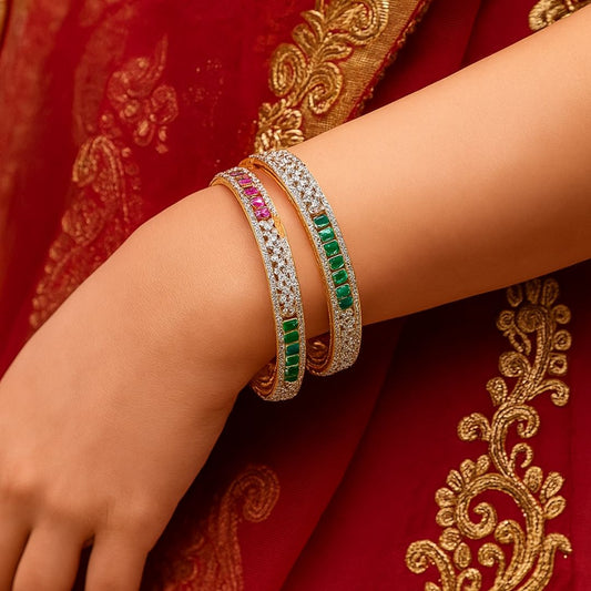 Celeste Luxe American Diamond Bangles