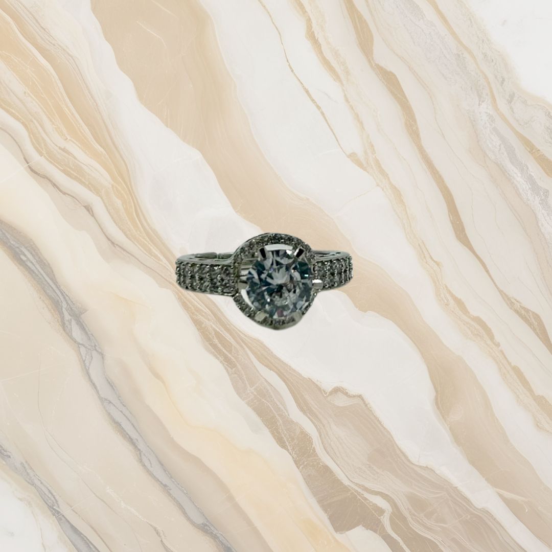 Celestial Halo American Diamond Ring
