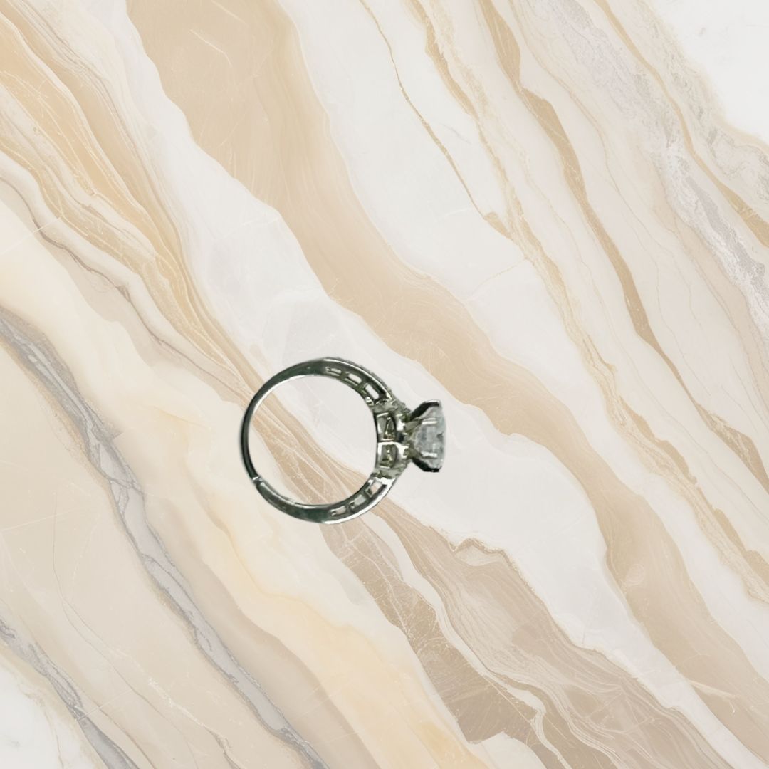 Celestial Halo American Diamond Ring