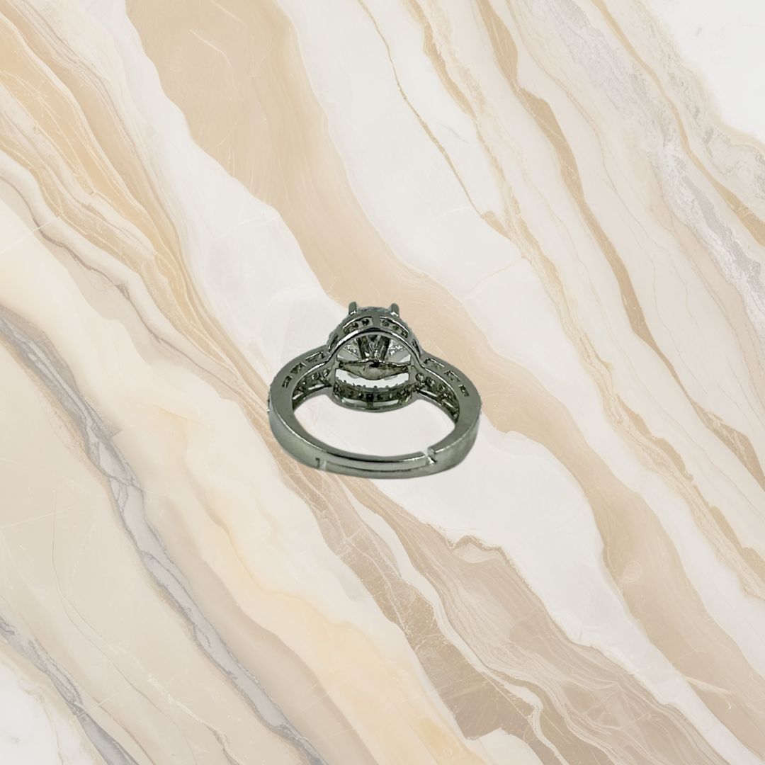 Celestial Halo American Diamond Ring