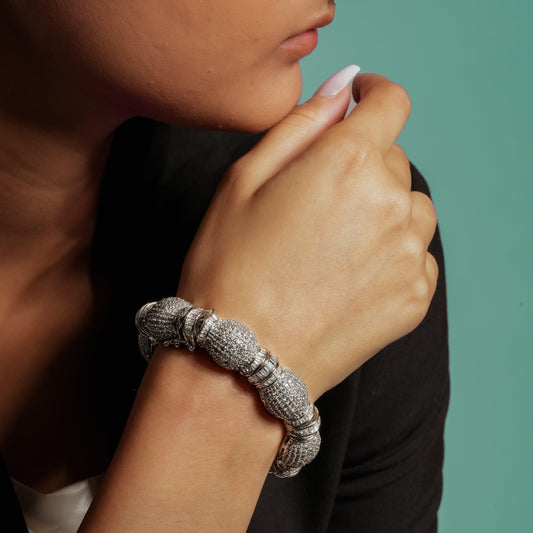 Luxurious American Diamond Statement Bracelet