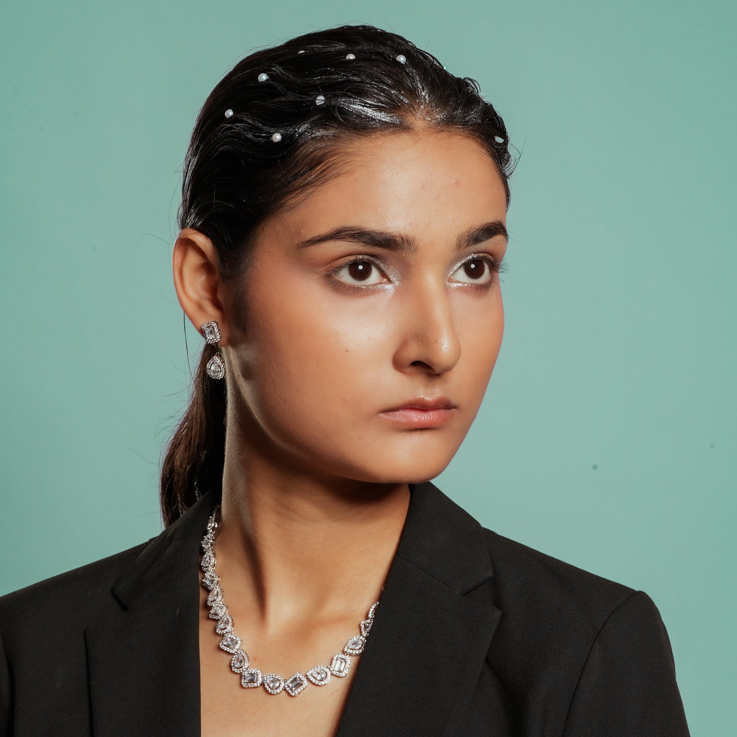 Timeless American Diamond Necklace Set