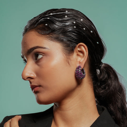 Exquisite American Diamond Earrings with a Vintage Touch