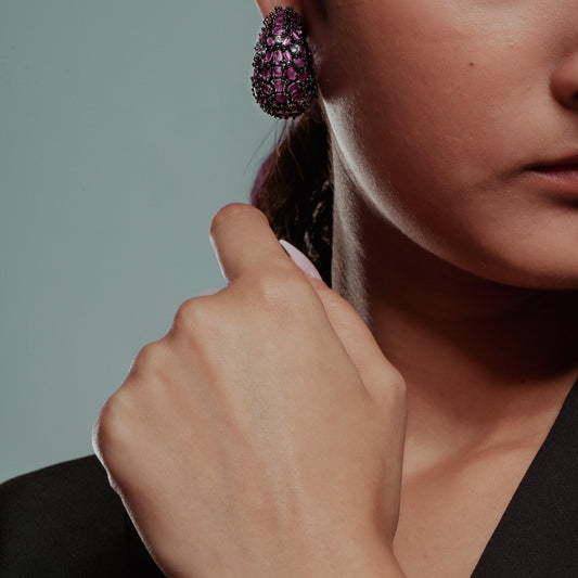 Exquisite American Diamond Earrings with a Vintage Touch
