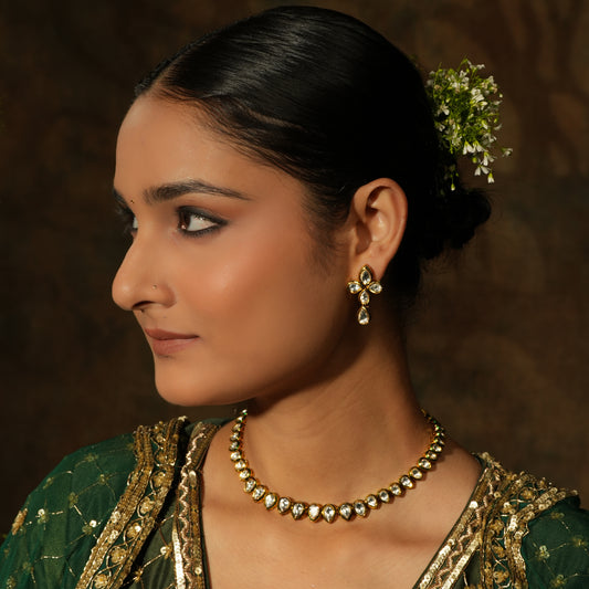 Regal Kundan Necklace Set – A Symbol of Timeless Elegance