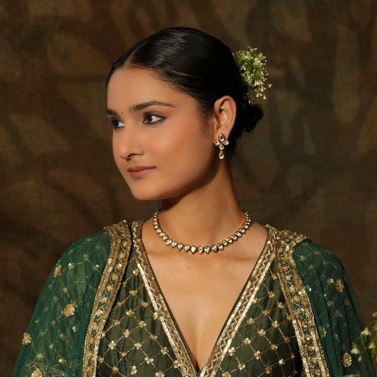 Regal Kundan Necklace Set – A Symbol of Timeless Elegance