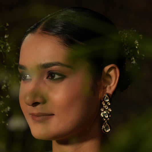 Timeless Kundan & Meenakari Drop Earrings