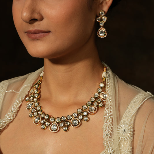 Elegant Kundan Necklace Set