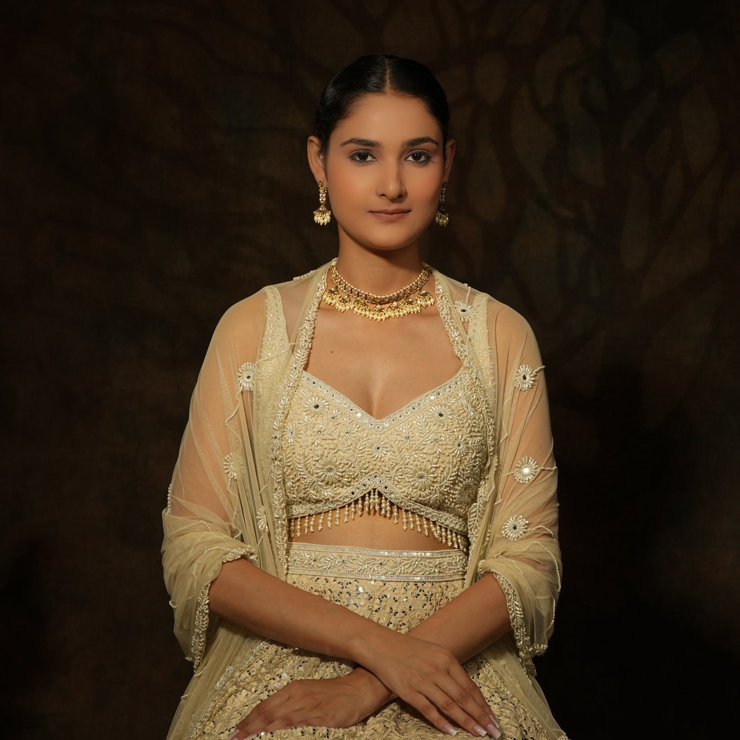 Ethereal Kundan Pearl Choker Set – A Royal Blend of Tradition & Grace