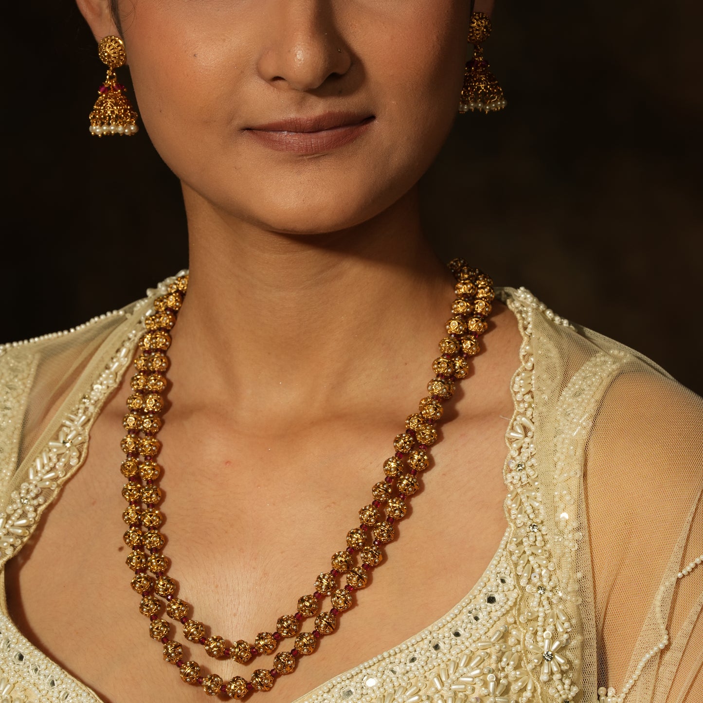 Regal Gold Necklace Set