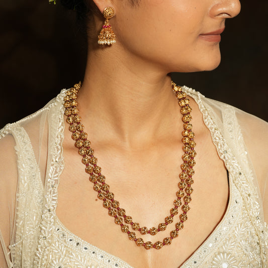 Regal Gold Necklace Set