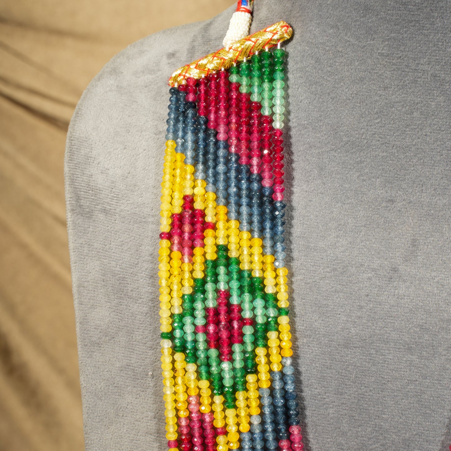 Vibrant Handcrafted Multicolor Beaded Necklace
