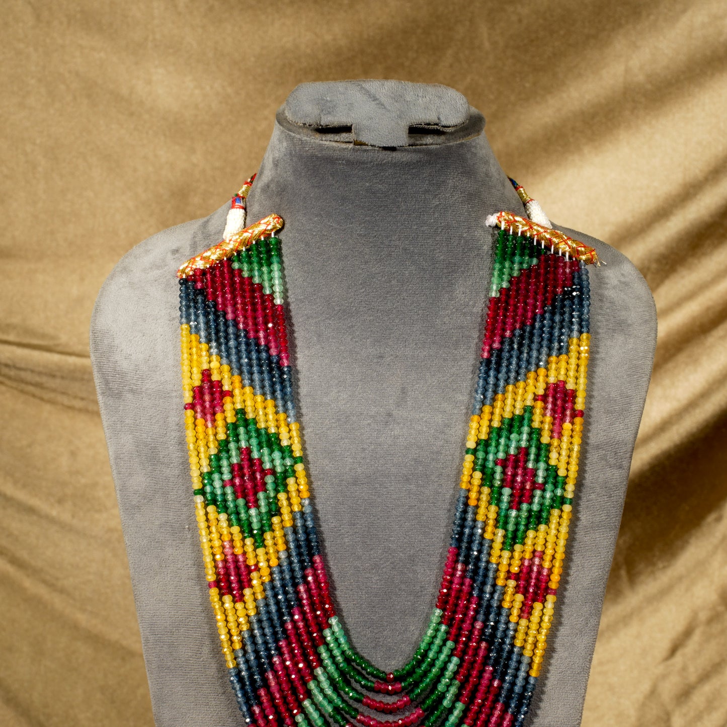 Vibrant Handcrafted Multicolor Beaded Necklace