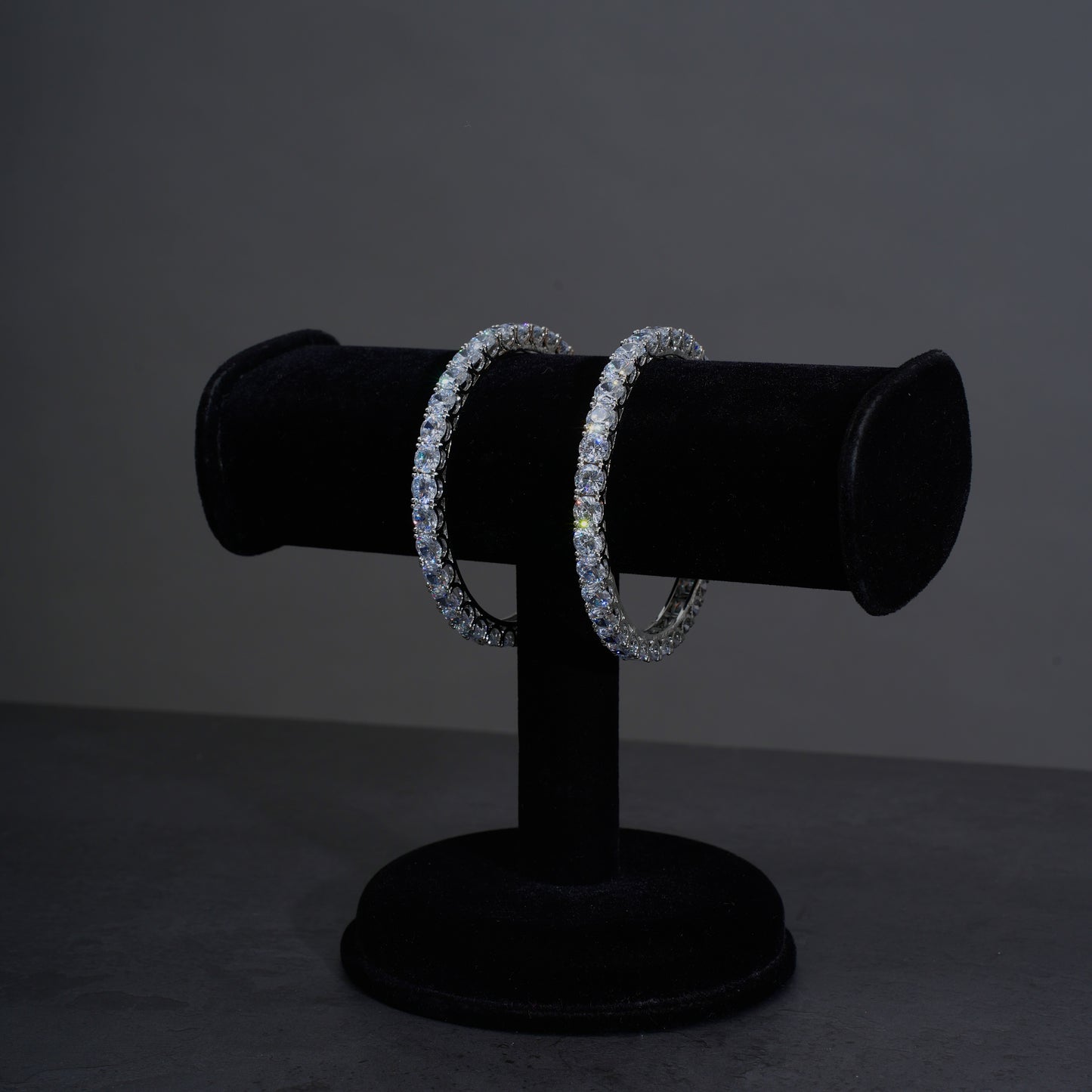 Dazzling Solitaire American Diamond Bangles