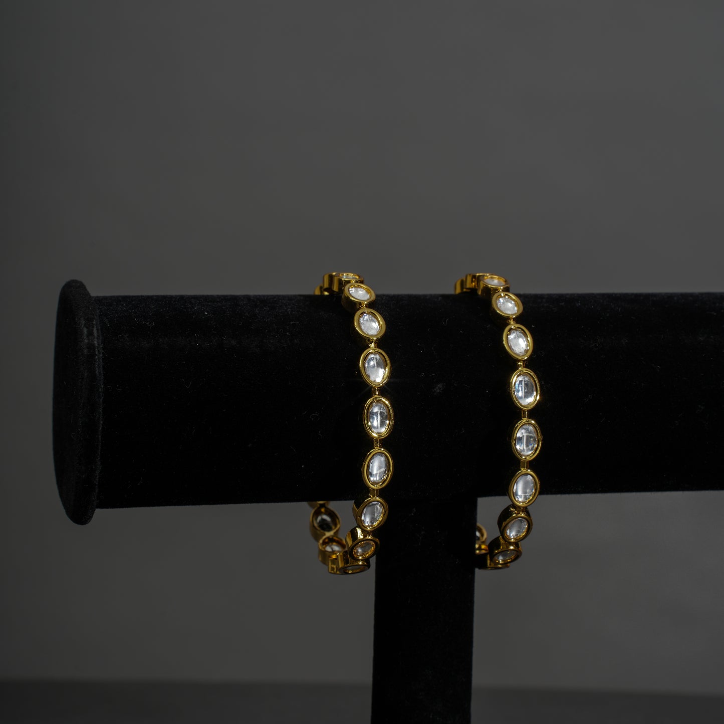 Timeless Kundan Gold-Polish Bangles