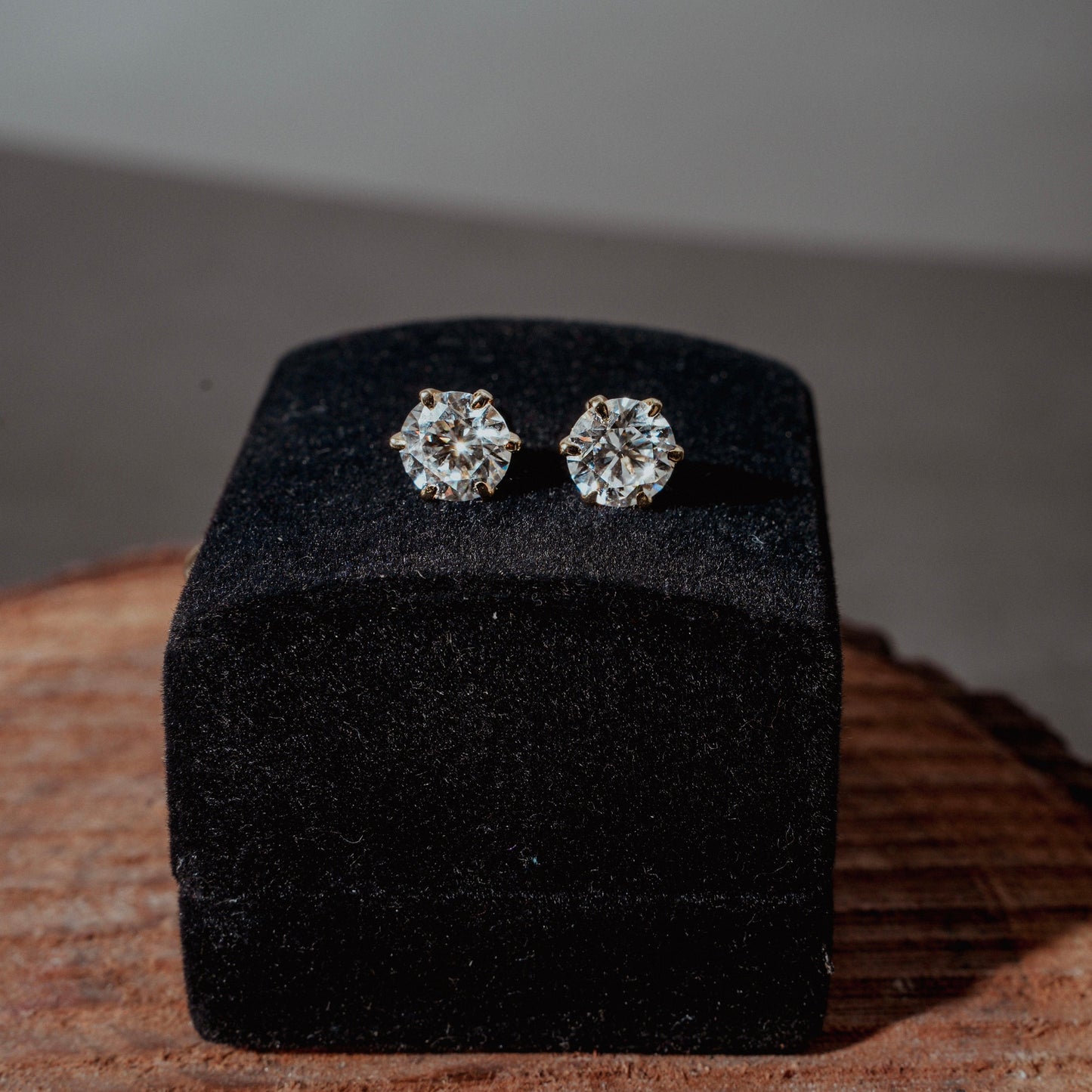 Classic Silver American Diamond Stud Earrings