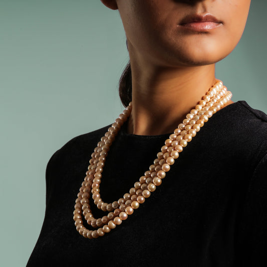Elegant Multi-Strand Pearl Necklace