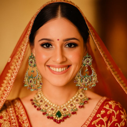Devanshi Bloom Jadau Earrings
