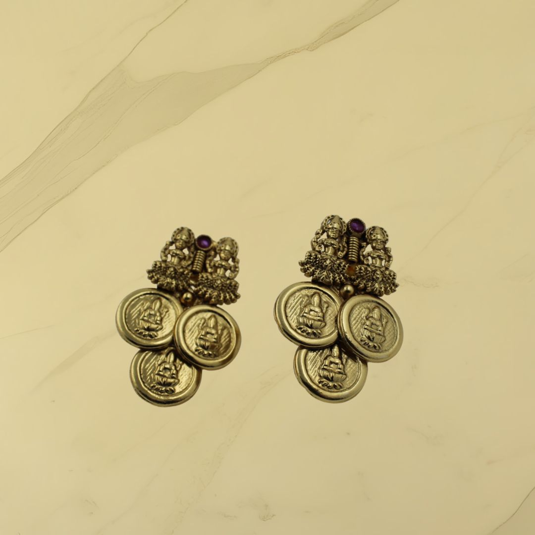 Divine Coin Lakshmi Temple Jewellery Necklace Set