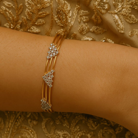 Regal Radiance American Diamond Bangles