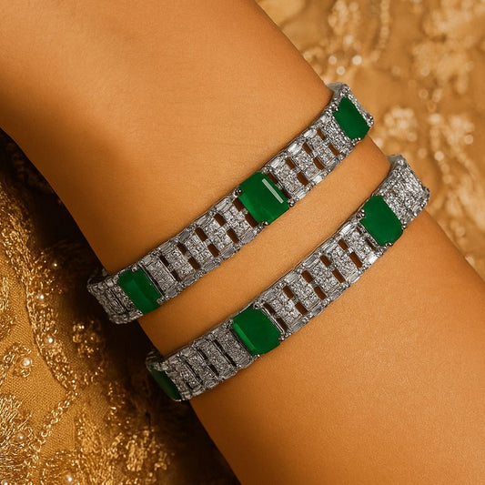 Emerald Grace American Diamond Bangles