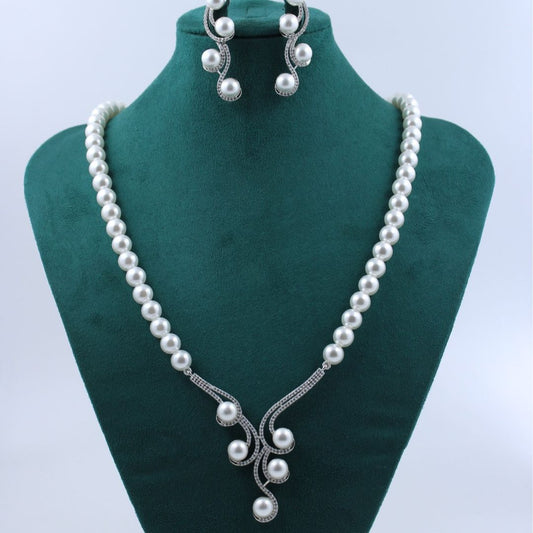 Graceful Pearl Elegance Korean Fashion Jewelry Set