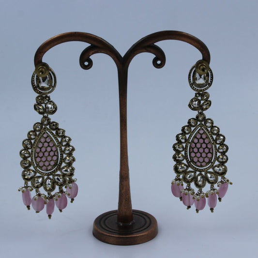 Gulbahar Grace Oxidised Chand Teardrop Earrings