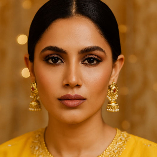 Heirloom Charm Jadau Jhumka Earrings