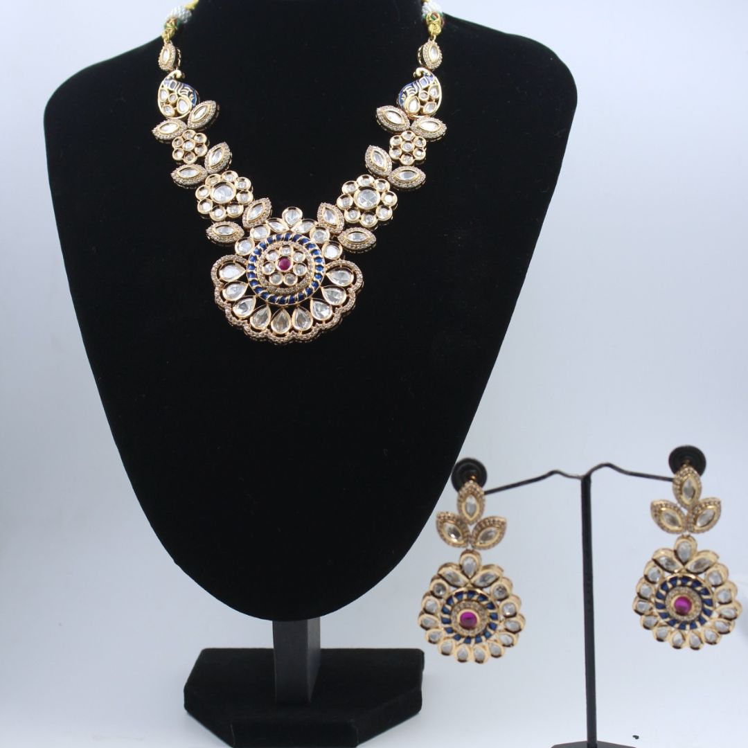 Imperial Bloom Kundan Necklace Set