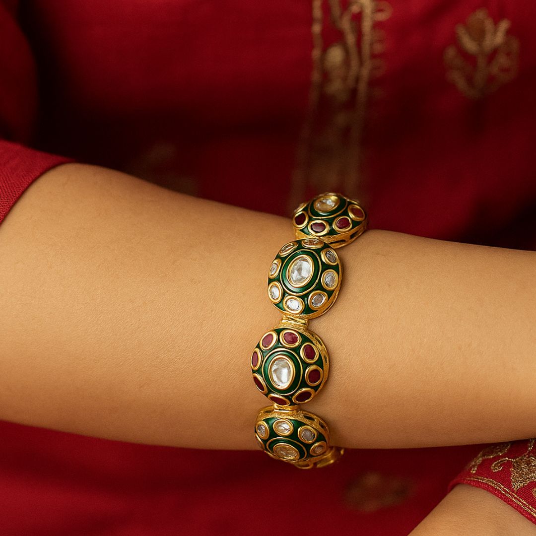 Imperial Glow Openable Pachi Kundan Bangles