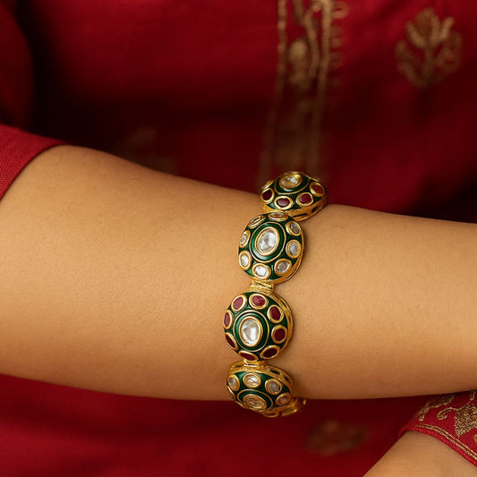 Imperial Glow Openable Pachi Kundan Bangles