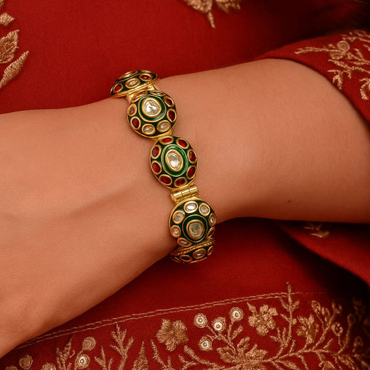 Imperial Glow Openable Pachi Kundan Bangles