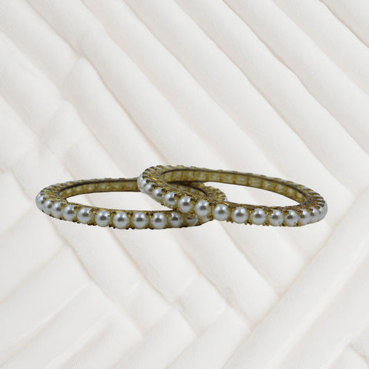 Luxe Pearl Elegance Bangles
