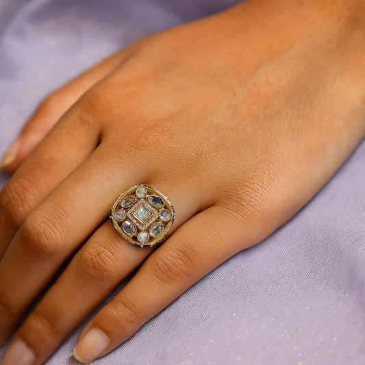 Meher Royal Kundan Statement Ring