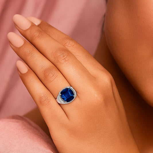 Midnight Majesty Adjustable Ring