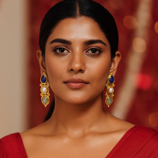 Mystic Royale Triple Drop Earrings