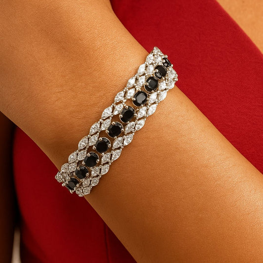 Noir Royale American Diamond Bracelet