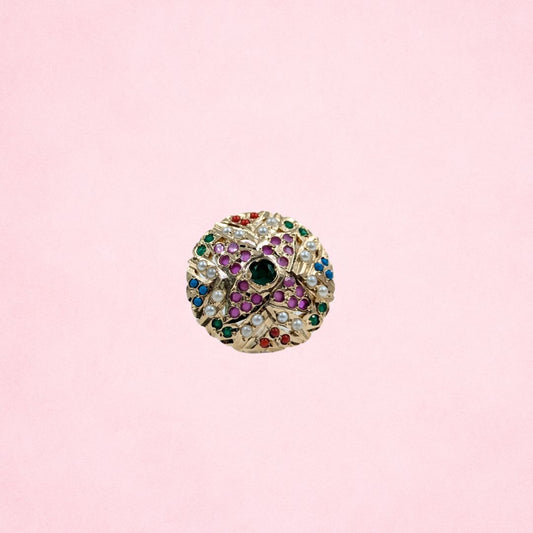 Rangmanch Kundan Ring