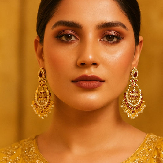Rasika Ruby Pearl Chandbalis