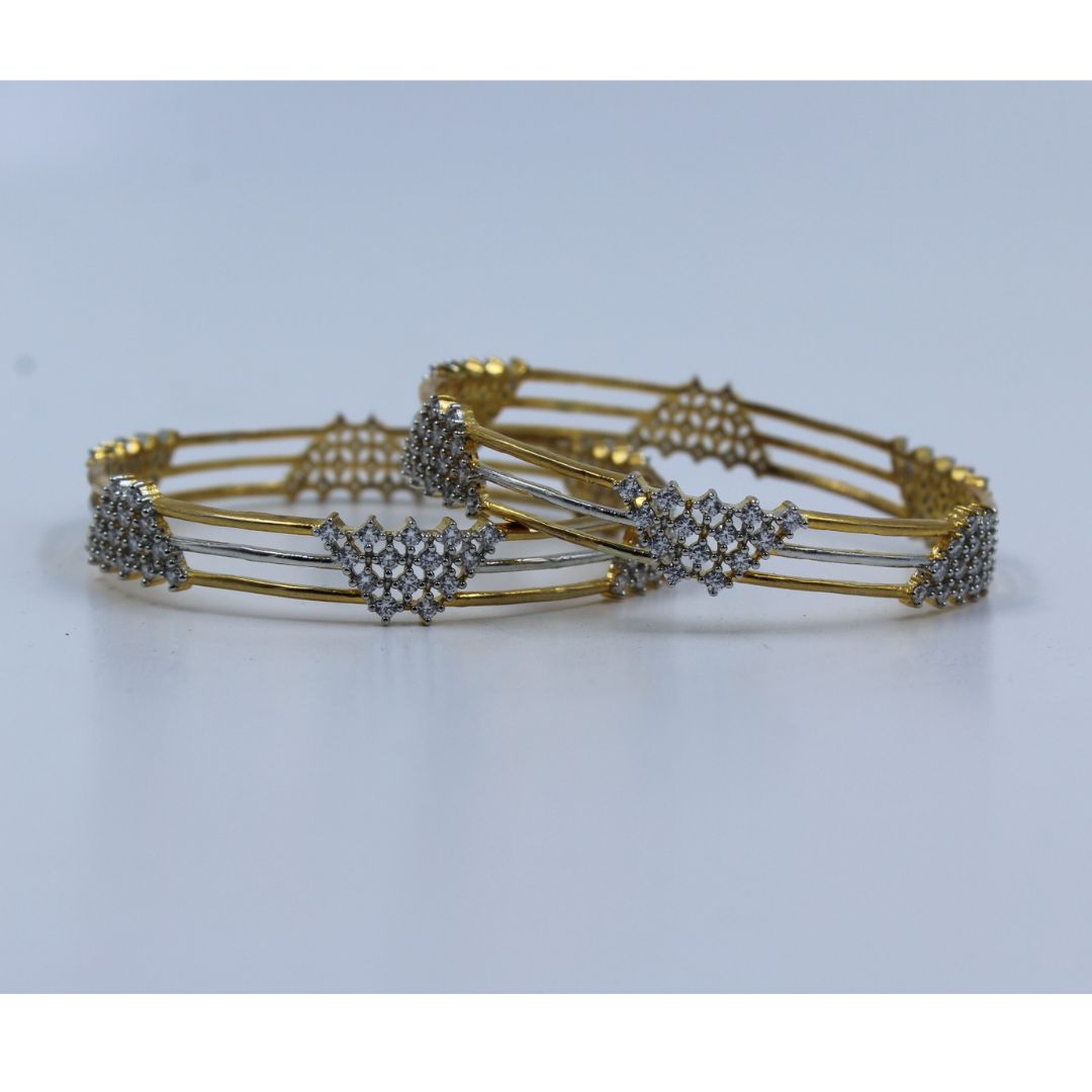 Regal Radiance American Diamond Bangles
