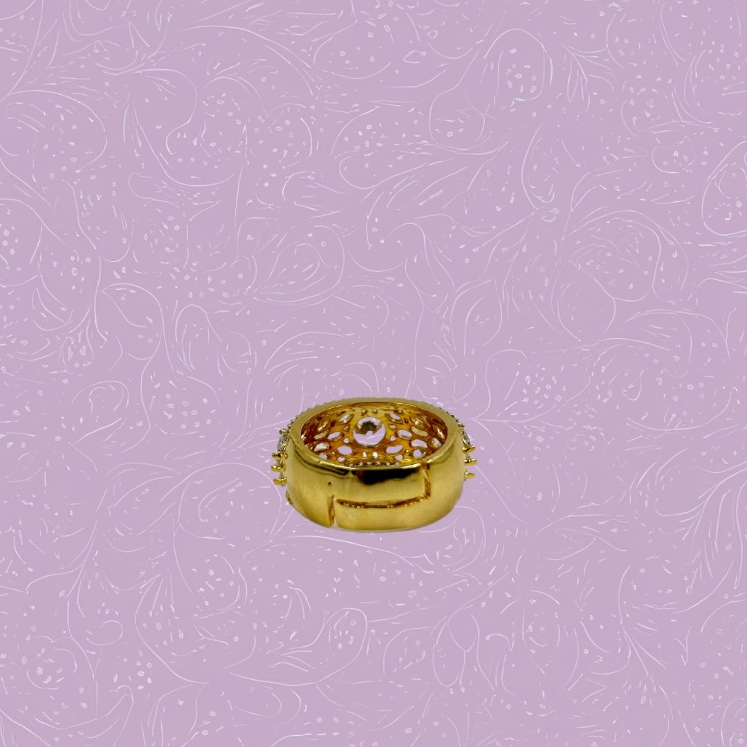 Regalia Bloom Adjustable American Diamond Ring