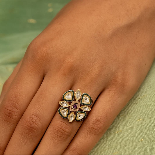 Royal Radiance Kundan Ring